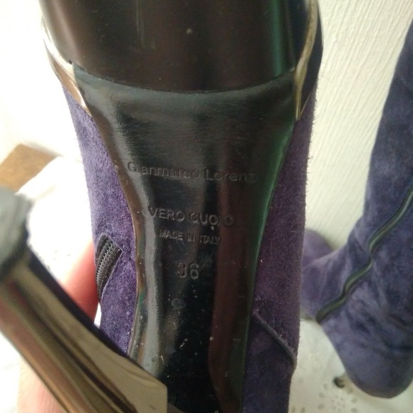 Gianmarco Lorenzi Purple Knee-High Boots - Picture 5 of 10